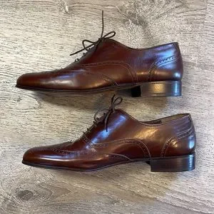 BRUNO MARTINI BROWN LEATHER OXFORDS SIZE 10.5 s-l400.jpg main image 2